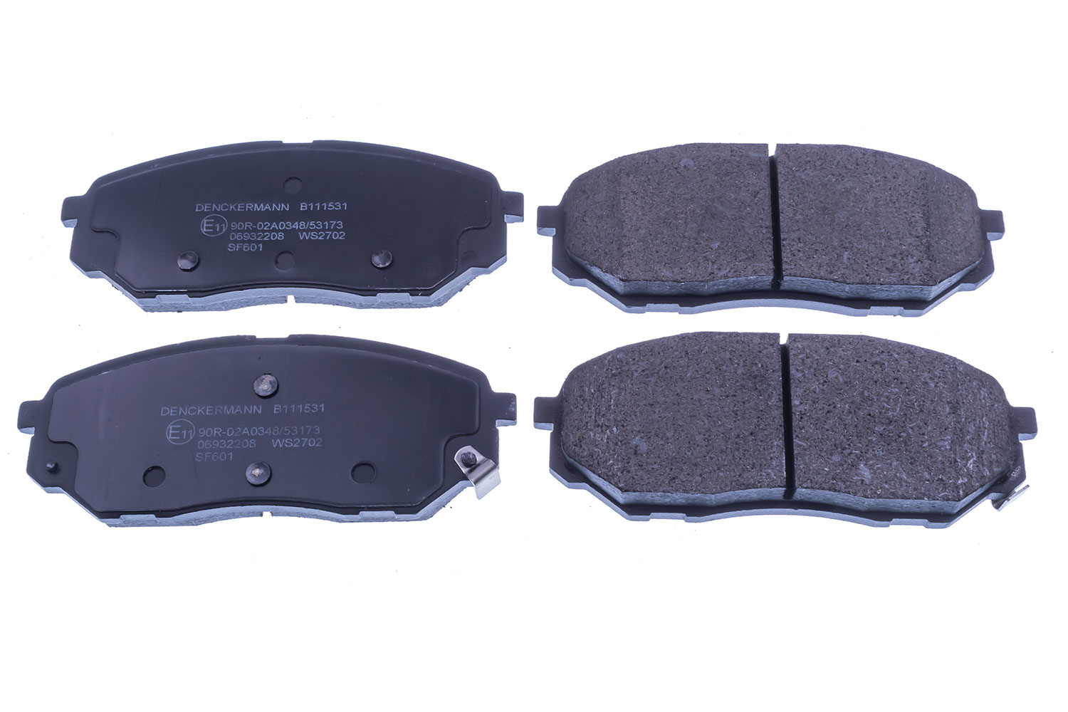 Brake Pad Set, disc brake DENCKERMANN B111531