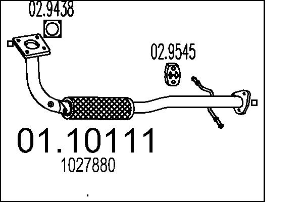 Exhaust Pipe MTS 01.10111