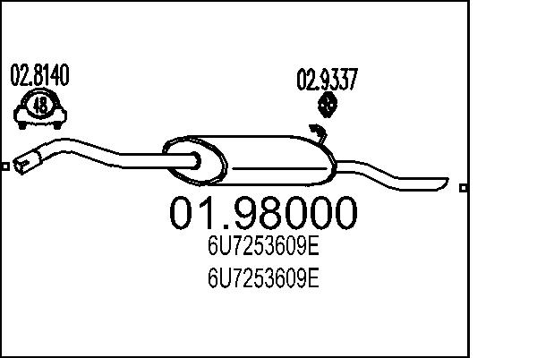 End Silencer MTS 01.98000