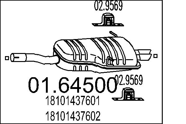 End Silencer MTS 01.64500