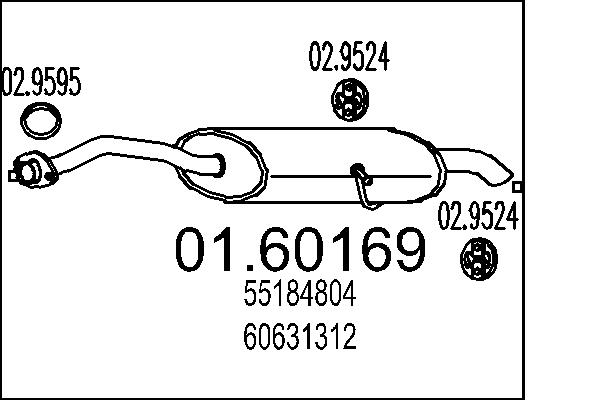 End Silencer MTS 01.60169