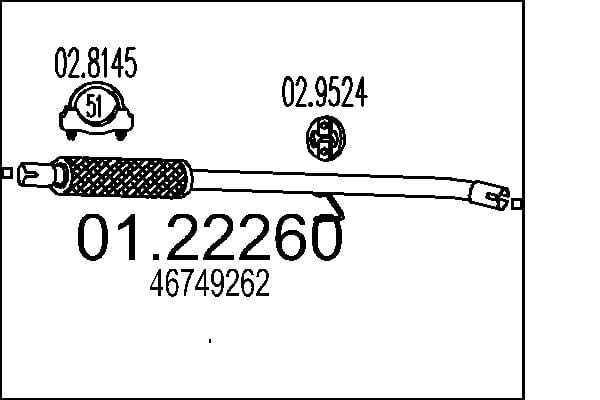 Exhaust Pipe MTS 01.22260