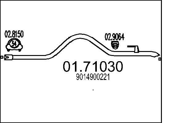 Exhaust Pipe MTS 01.71030