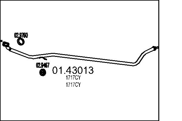 Exhaust Pipe MTS 01.43013