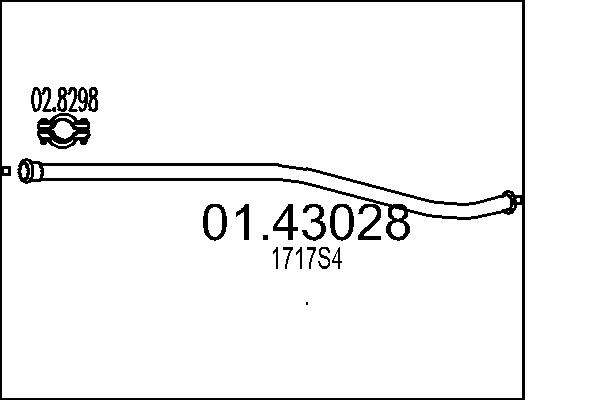Exhaust Pipe MTS 01.43028