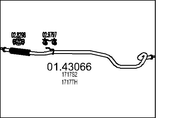 Exhaust Pipe MTS 01.43066