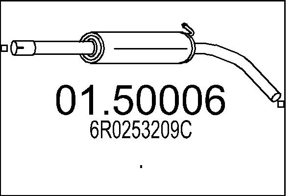 Middle Silencer MTS 01.50006