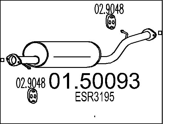 Middle Silencer MTS 01.50093