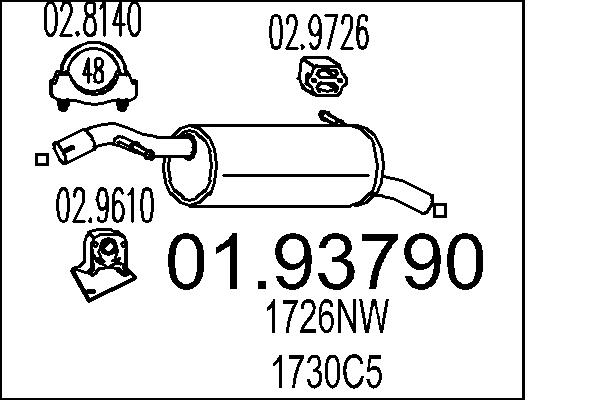 End Silencer MTS 01.93790