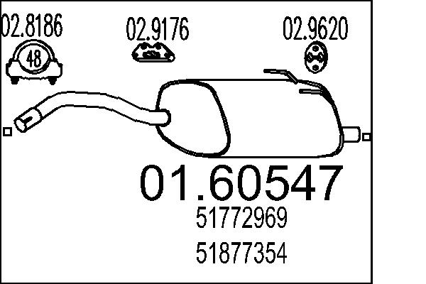 End Silencer MTS 01.60547
