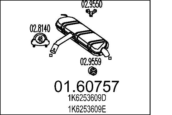 End Silencer MTS 01.60757