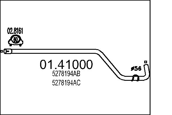 Exhaust Pipe MTS 01.41000