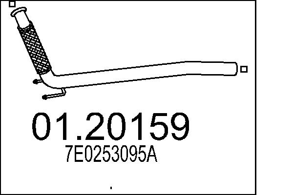 Exhaust Pipe MTS 01.20159