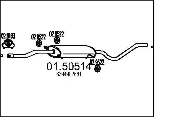 Middle Silencer MTS 01.50514