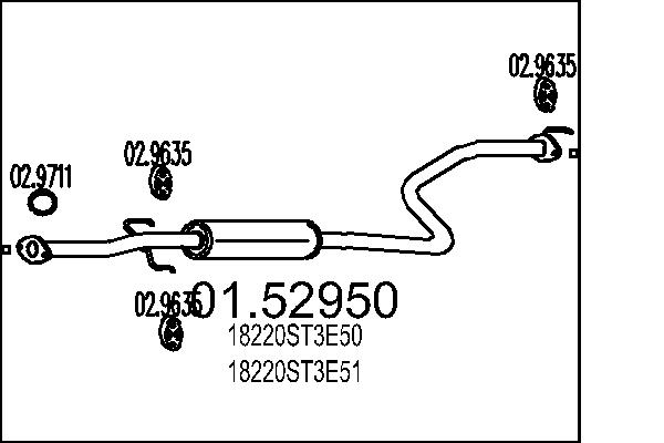 Middle Silencer MTS 01.52950