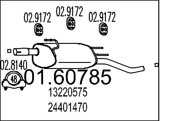 End Silencer MTS 01.60785