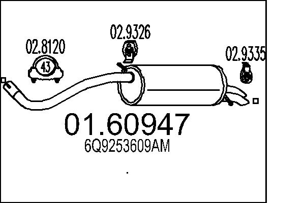 End Silencer MTS 01.60947
