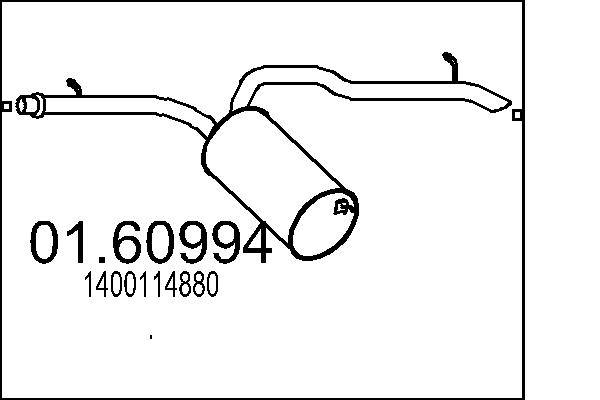 Rear Muffler MTS 01.60994