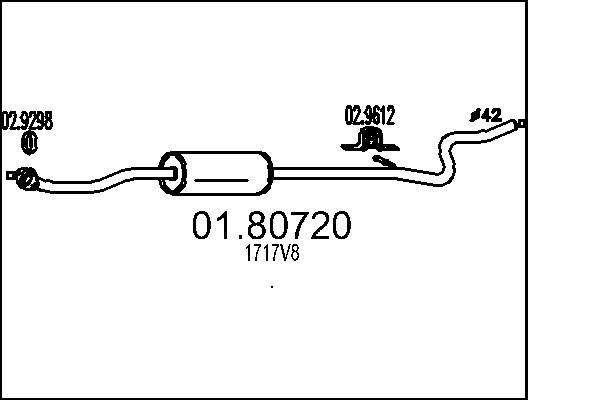 Middle Silencer MTS 01.80720