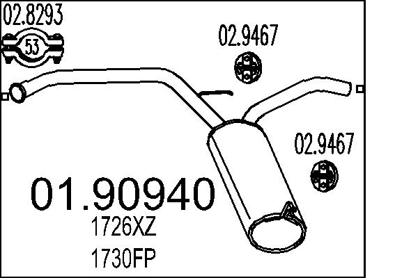 End Silencer MTS 01.90940