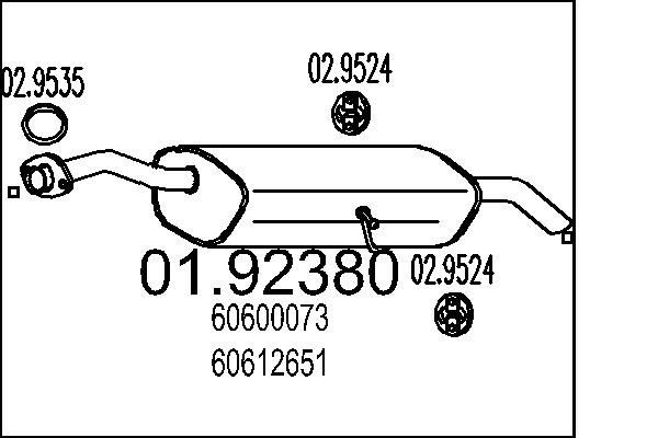 End Silencer MTS 01.92380