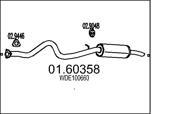 Tłumik końcowy MTS 01.60358