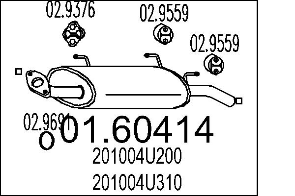 End Silencer MTS 01.60414
