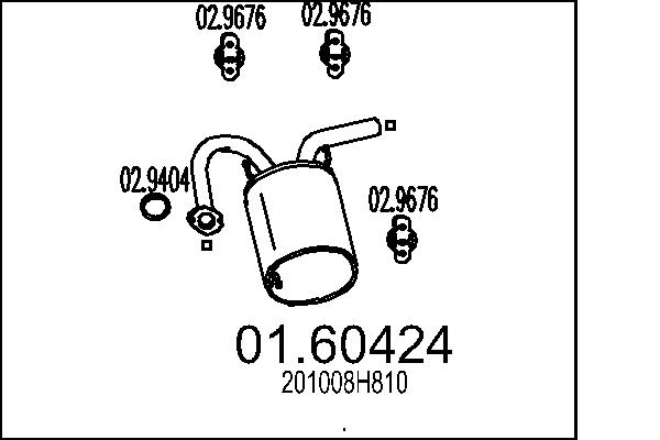 End Silencer MTS 01.60424