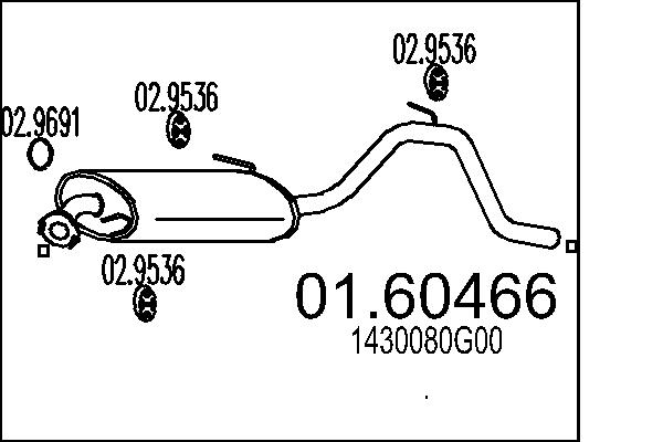 End Silencer MTS 01.60466