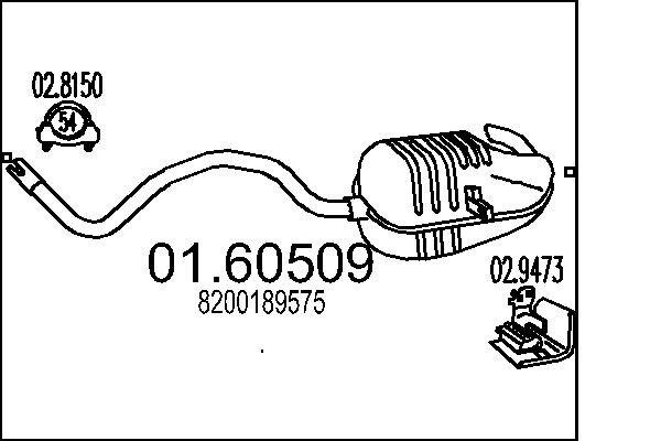 End Silencer MTS 01.60509