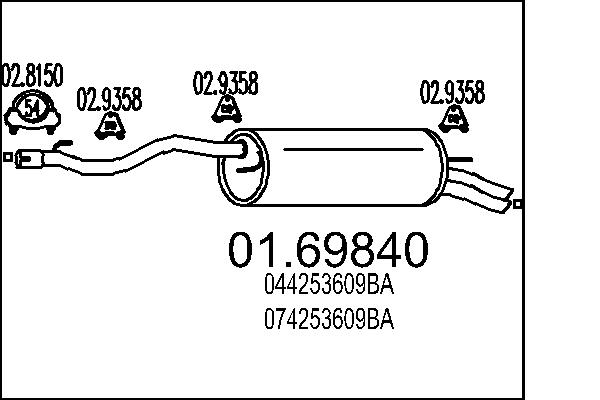 End Silencer MTS 01.69840