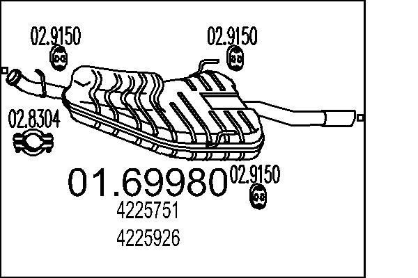 End Silencer MTS 01.69980