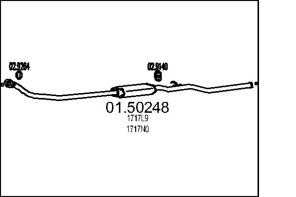 Middle Silencer MTS 01.50248