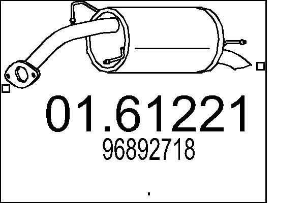 End Silencer MTS 01.61221