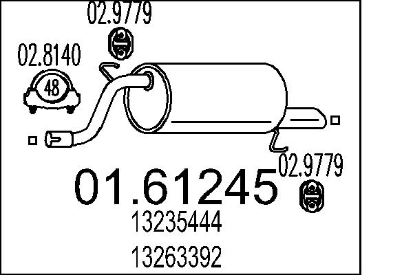 End Silencer MTS 01.61245