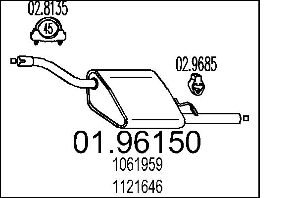 End Silencer MTS 01.96150