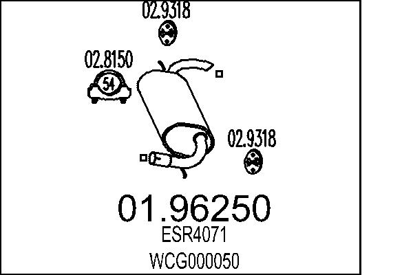 End Silencer MTS 01.96250