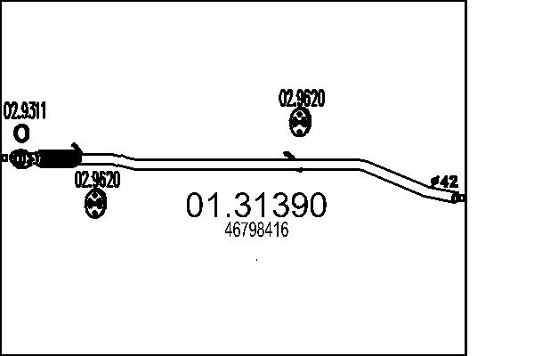 Front Silencer MTS 01.31390