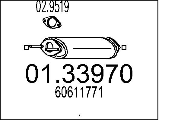 Front Silencer MTS 01.33970