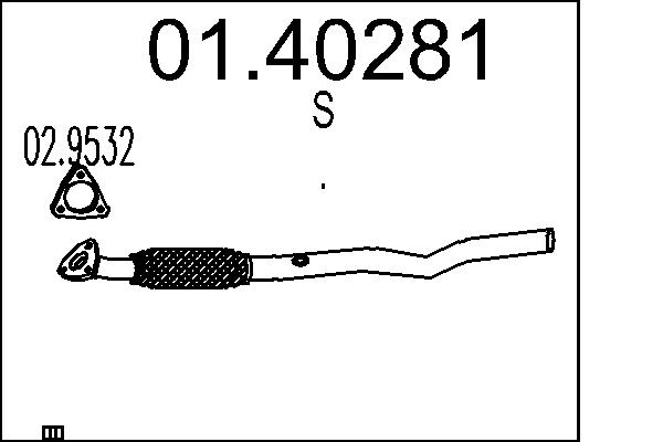 Exhaust Pipe MTS 01.40281