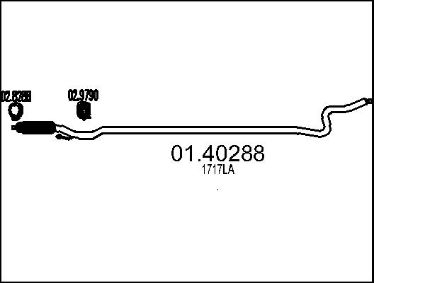 Exhaust Pipe MTS 01.40288