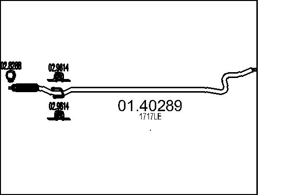 Exhaust Pipe MTS 01.40289