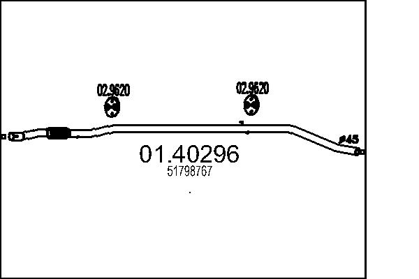 Exhaust Pipe MTS 01.40296