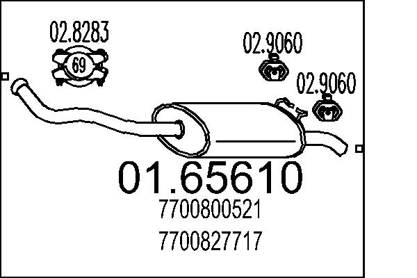 End Silencer MTS 01.65610