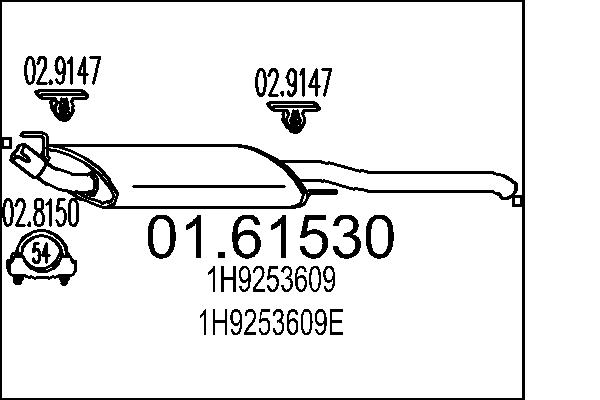 End Silencer MTS 01.61530
