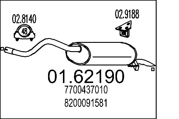 End Silencer MTS 01.62190