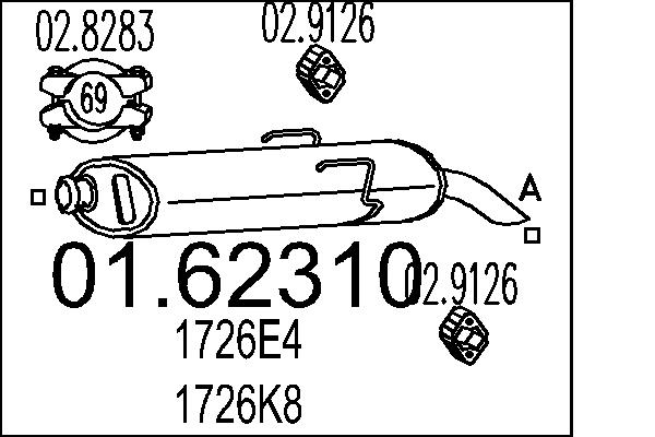End Silencer MTS 01.62310