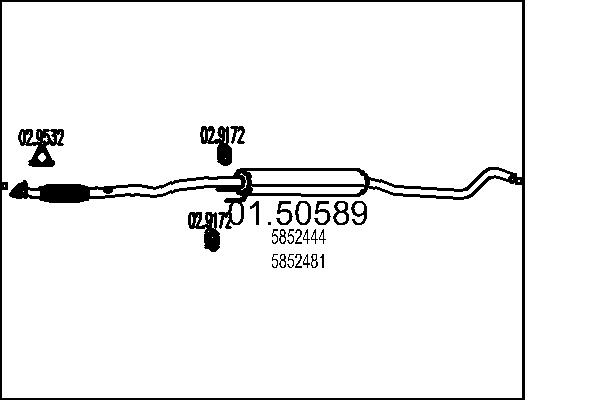 Middle Silencer MTS 01.50589