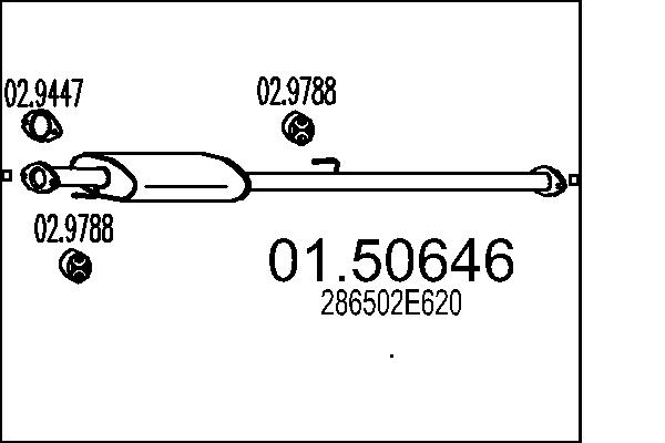 Middle Silencer MTS 01.50646