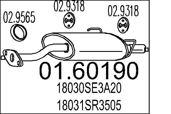 End Silencer MTS 01.60190